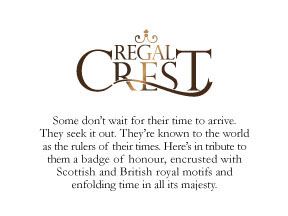 Titan Regal Crest wrist watch scottish english