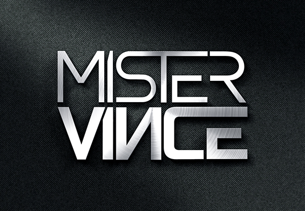 logo design dj Mister Vince Vynil Squad K104 deejay party Nightlife type