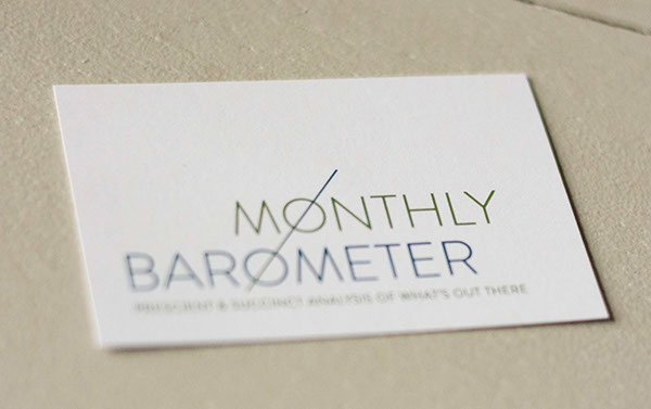 monthly barometer newsletter politics Analysis clean clear connect the dots economics earth planet green blue brandon grotesque