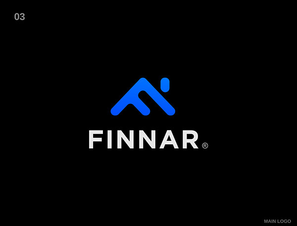 Finnar Smart Home | Real Estate Logo Branding