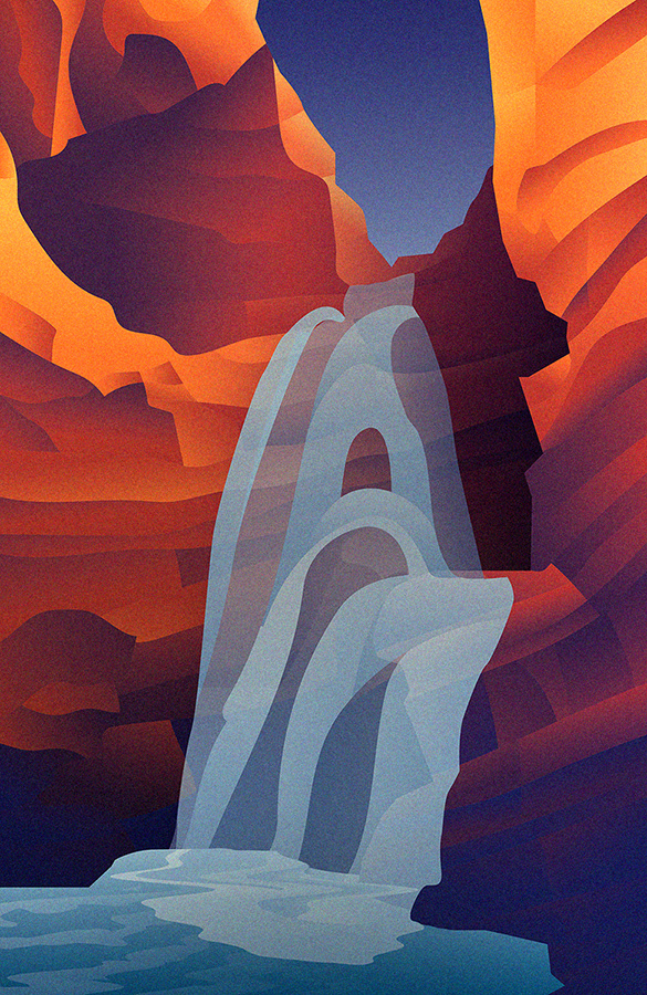 canyoneering Canyoning fotonoid graphic design  Illustrator osumi