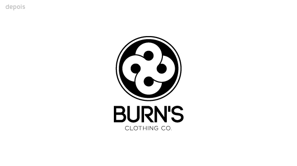 burn's clothing co.  logo  redesign design