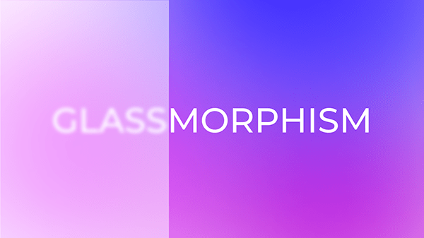 Glassmorphism UI description