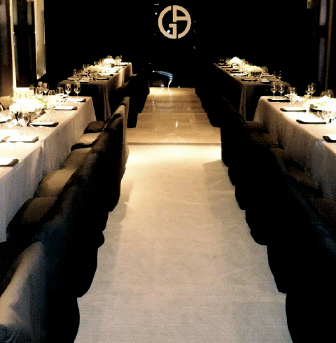 Event Design Giorgio Armani fashion show