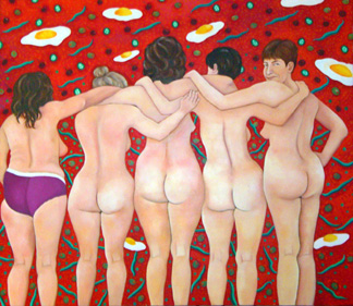 women narrative Bound caminos Violence Against Women paintings of women narrative paintings