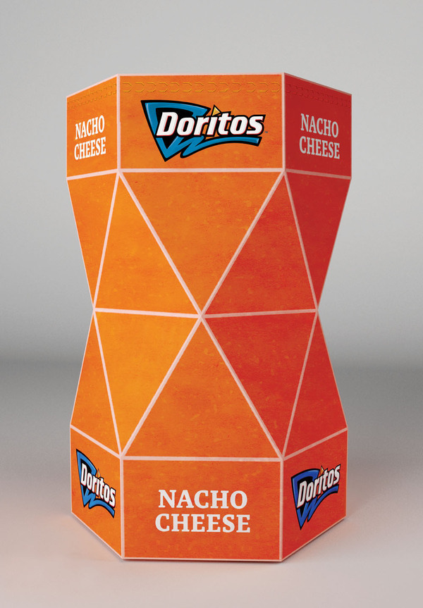 Packaging doritos concept triangle