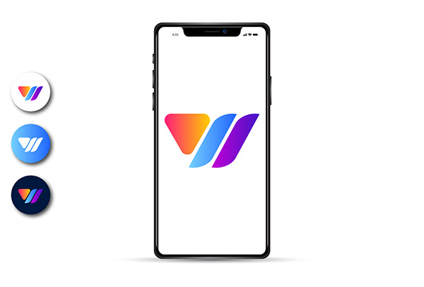 Modern W Letter Logo|Wellart Branding Design|App Logo