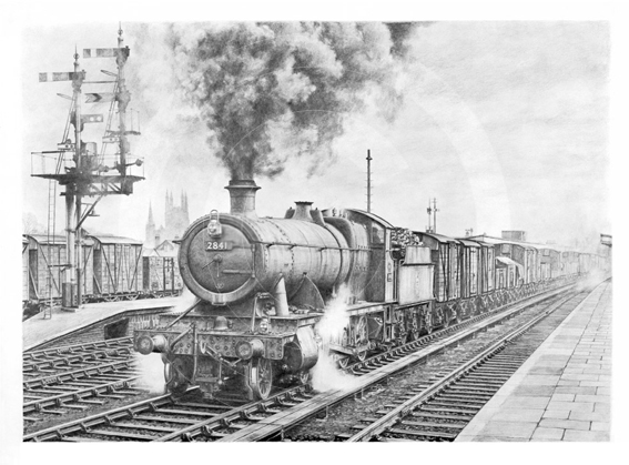 Edgcumbe Passenger Engine GWR Locomotive Print 67cm x 29cm Great Western Railway 
