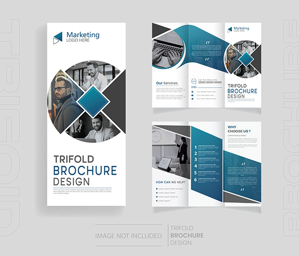 Corporate Business Tri-Fold Brochure Design Template