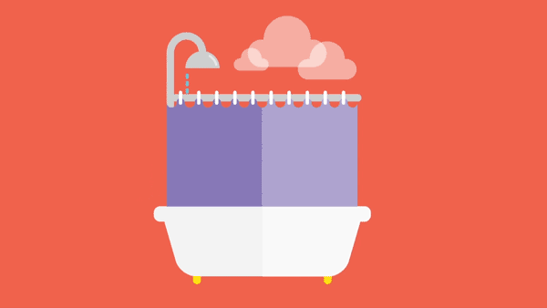 water moments icons flat design