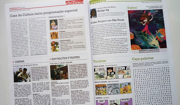 jornal newspaper Acadêmico cosmopolita impresso tabloide