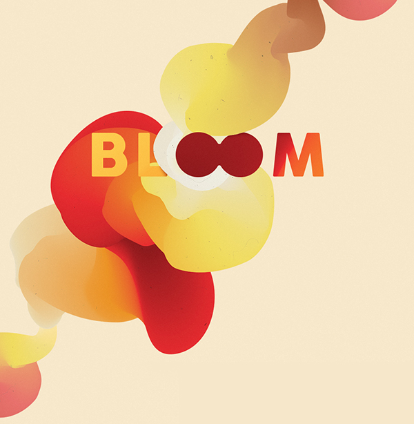 bloom colorful organic pastel smooth fluid flower reborn
