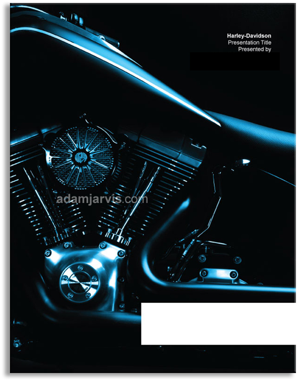 Harley-Davidson harley Milwaukee manufacturing motorcycles bikes box kit presentation PPT metallic luxury brand