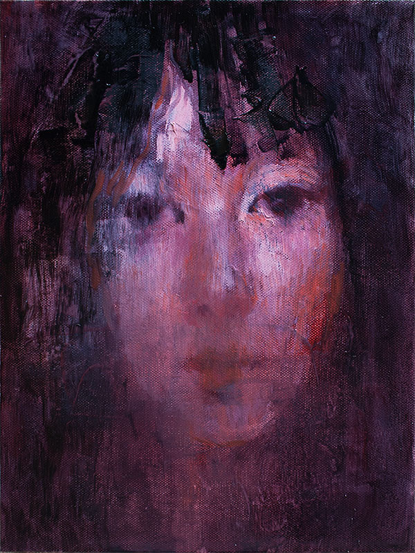 portrait painting   oil woman