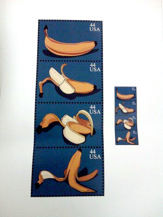 Bananas stamps series