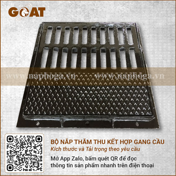 Nap ga tham thu ket hop GOAT - Chat lieu Gang cau