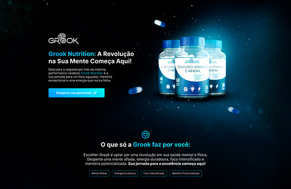 Landing Page - Grook Nutrition