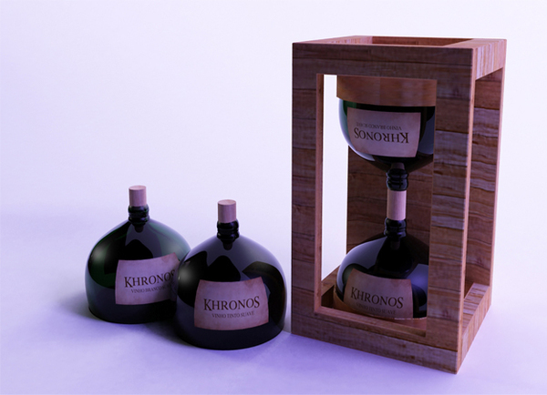 vinho wine Ampulheta hourglass embalagem package design 