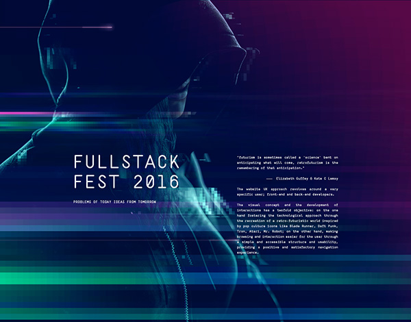 Full Stack Fest 2016 Retrofuturistic experience