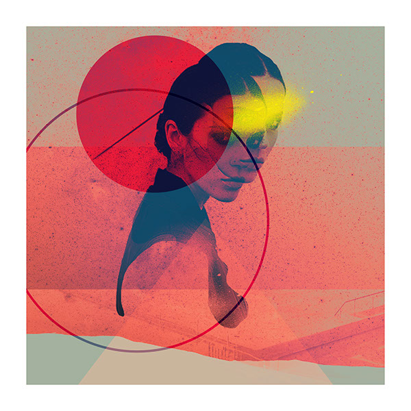 Album artwork rosco flevo designer syrus Records woman model shapes collage edm