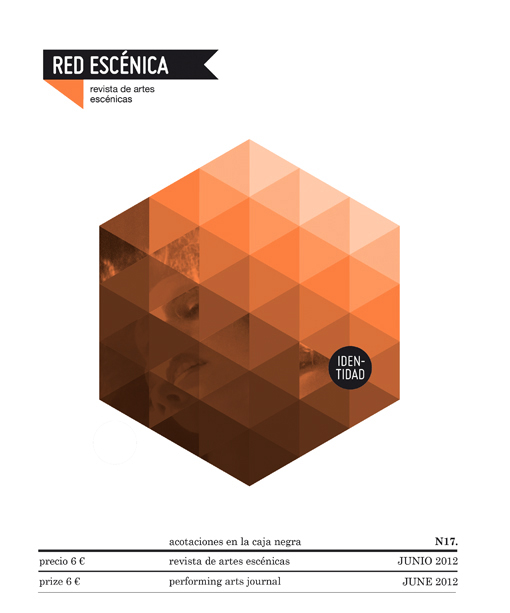 magazine  Graphic geometric Theatre play triangle valencia Collection issue cover print colors arts edition European
