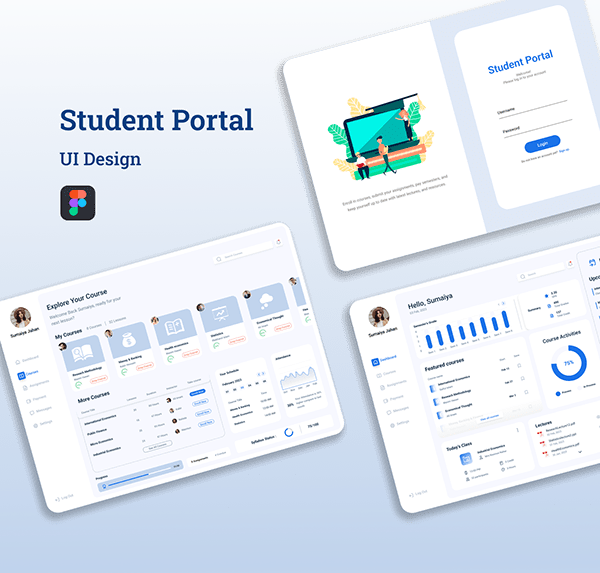 Student Portal User Interface Design