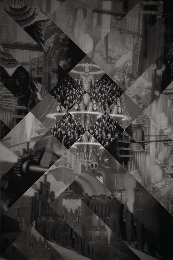 Fritz Lang Cinema decoupage collage