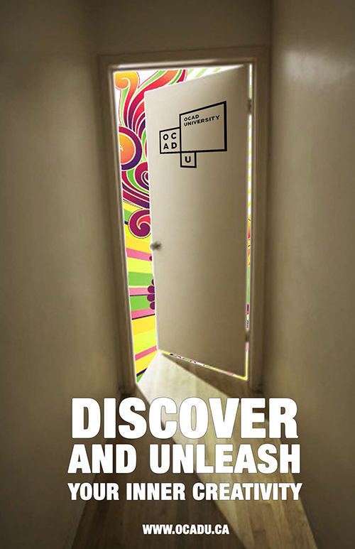 door opportunity OCADU ocad vector art metaphor creative opendoor Unleash discover Creativity