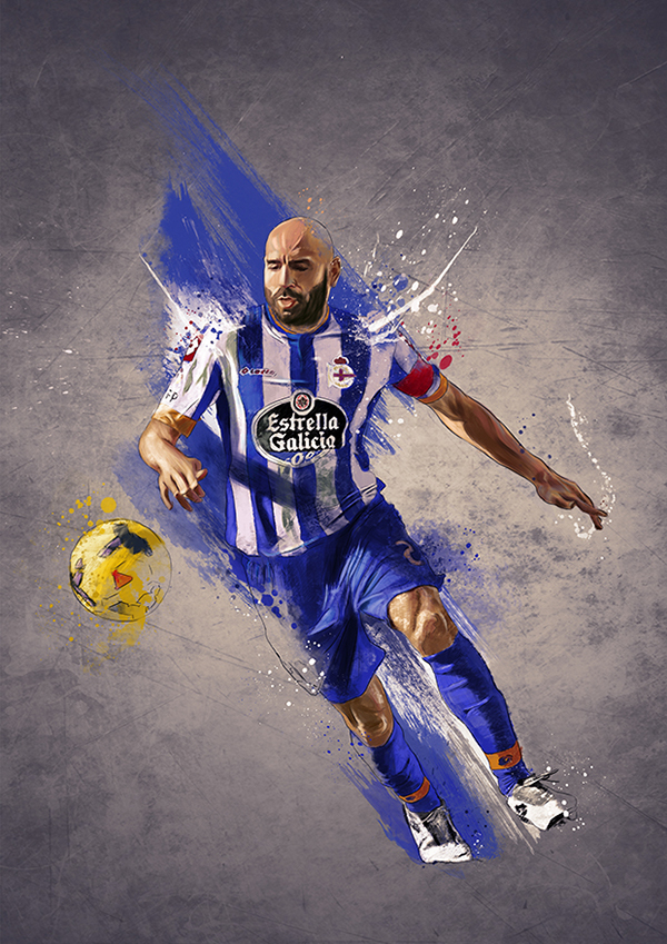 Soccer illustrations - Deportivo de La Coruña
