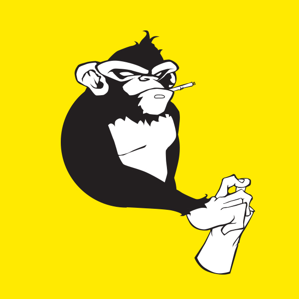 Tagmonkey  monkey  spray can  logo