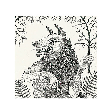 Cynocephaly doghead dog etching printmaking intaglio psiogłowiec czudżak Aleksandra Czudżak