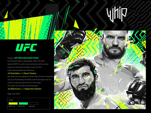 UFC 282 - Artist Series Poster