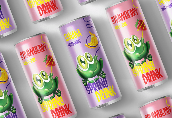 SPRING DRINK - Packaging design
