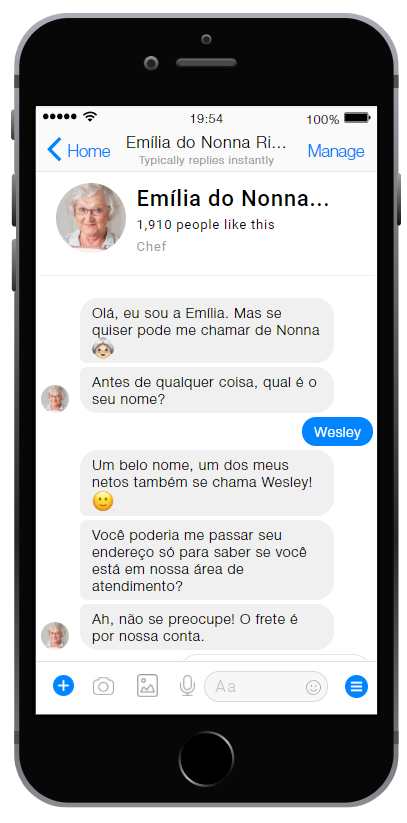 Chatbot atendimento bot Chat facebook messenger