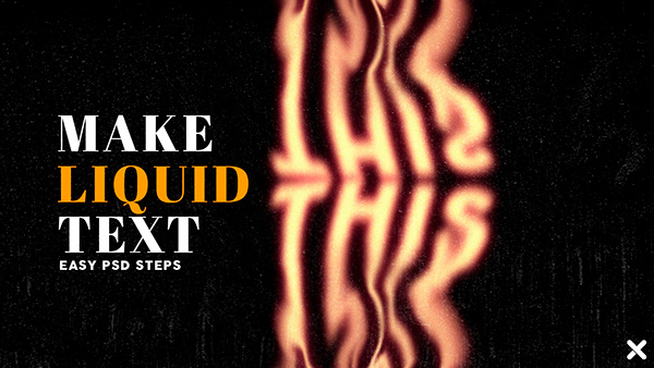 How to make your own liquid/smokey text on PSD.