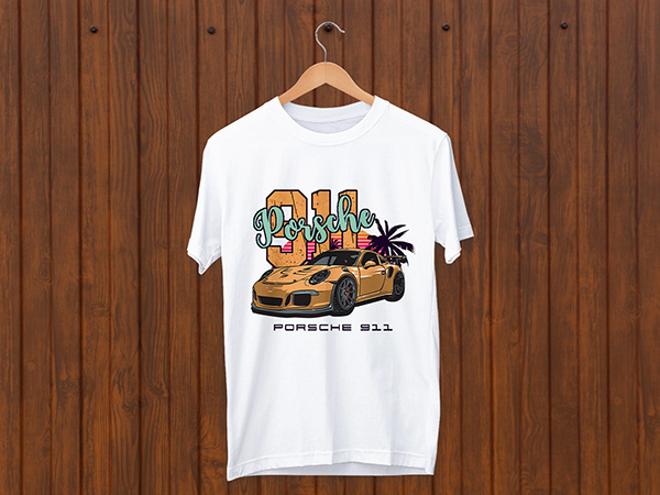 Car T-shirt | Summer T-shirt | Beach T-shirt Design