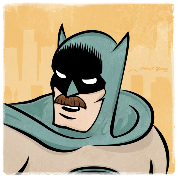vector illustator comics superheroes superman batman spiderman iron man Flash wolverine cartoon mustache Movember