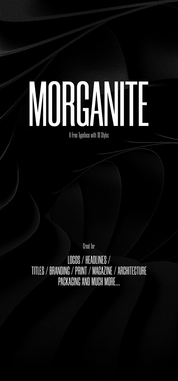 Morganite© / Free Typeface / 18 Styles