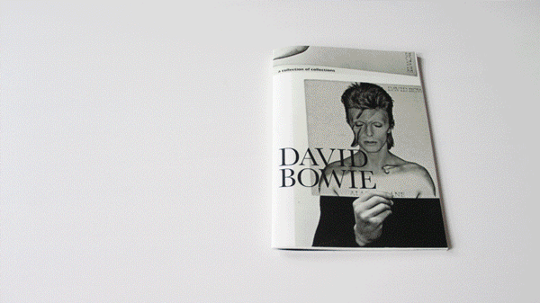 graphic design print book book design david bowie david artist Layout Collection Bowie Music collection typo Records editorial