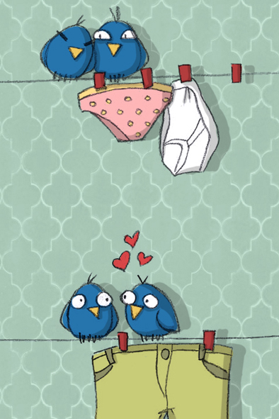 bird blu laundry clothes Love home wash little