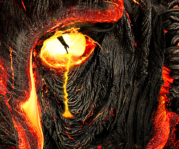lion lava magma fire animals burning blaze Flames volcano smoke dark portrait animal stone