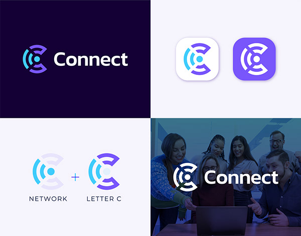 Tech logo, technology logo, logo design