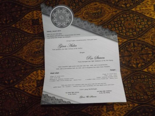 Blangko Undangan Pernikahan dan Daftar Harga desain undangan pernikahan nuansa indonesia president Card Wedding Invitation Undangan Pernikahan President card