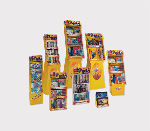 Retail Sales Creative Design postcards Spiderman™ Fantastic Four™ Displays Signage