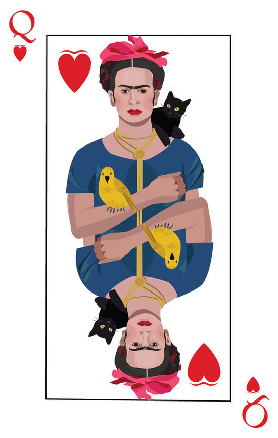 lemon sour luck Cat quotable Katya Playing Cards dali frida lucky cat