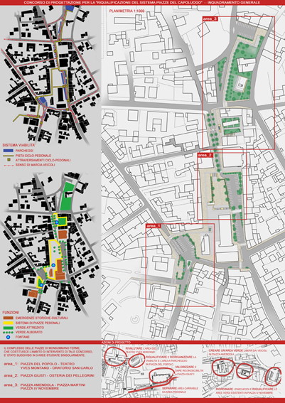 progettazione urbana riqualificazione piazze viabilità centro storico