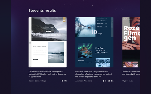 UI UX Design of Online School Website