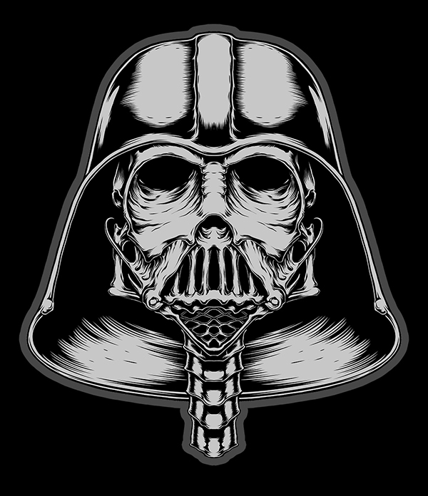 half darth vader half stormtrooper