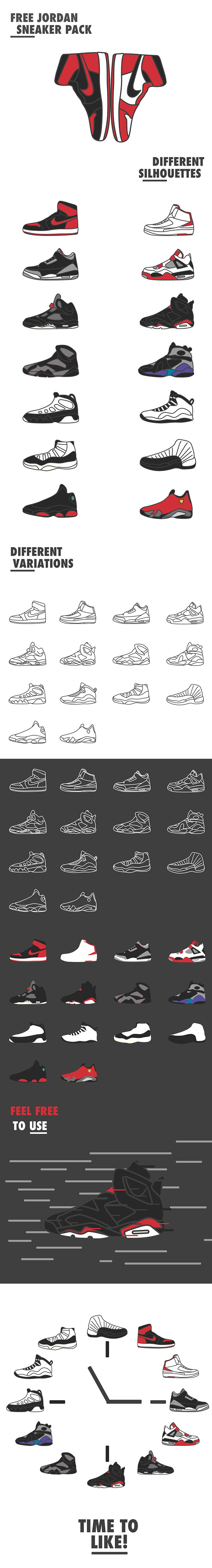 Free Jordan Sneaker Icons