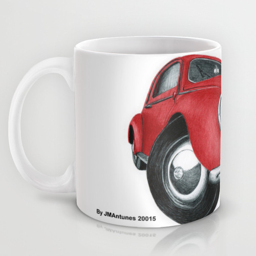 VW carocha beetle bic biroart red